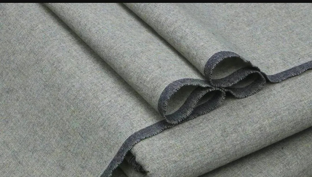 Classic Grey Khaddar Plain Suit