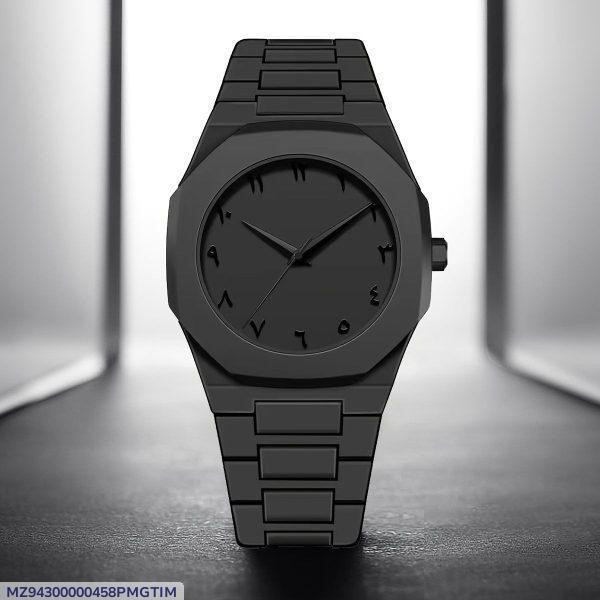 New Premium Quality Arabic Aura Watch Best for Men & Boys - Black Color