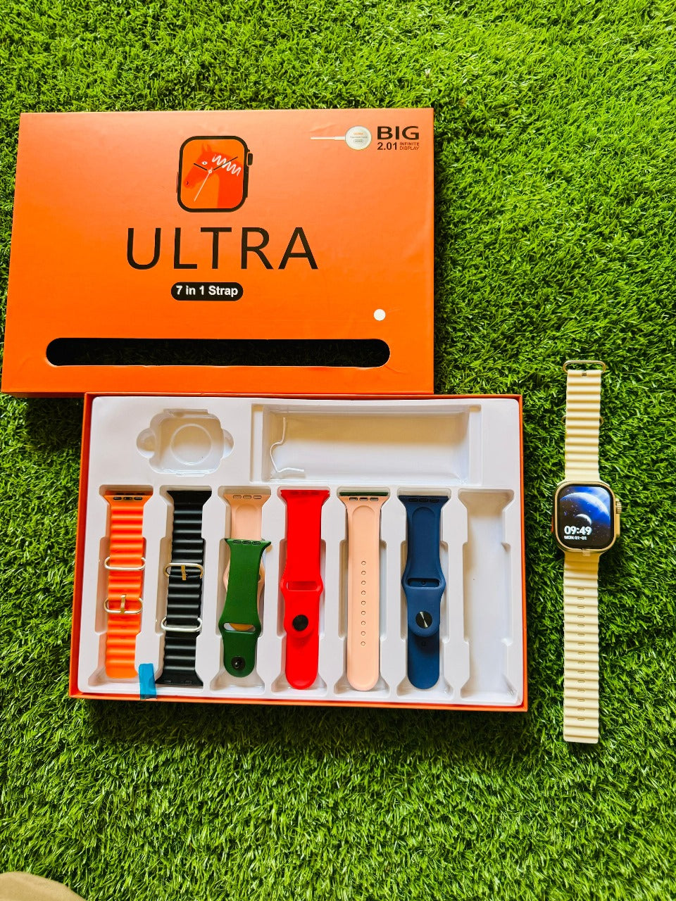 Ultra Smart Watch – 7-in-1 Interchangeable Straps