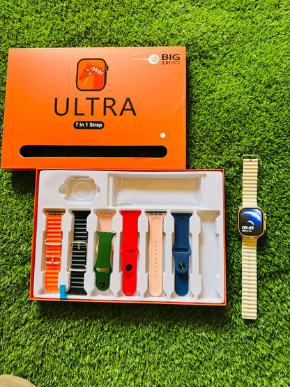 Ultra Smart Watch – 7-in-1 Interchangeable Straps