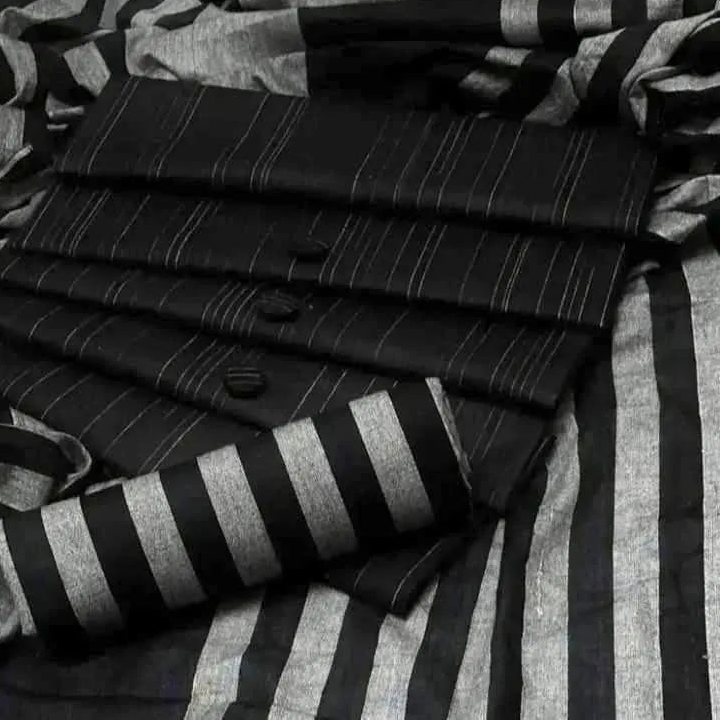 Classic Black Sussi Printed 3-Piece Suit