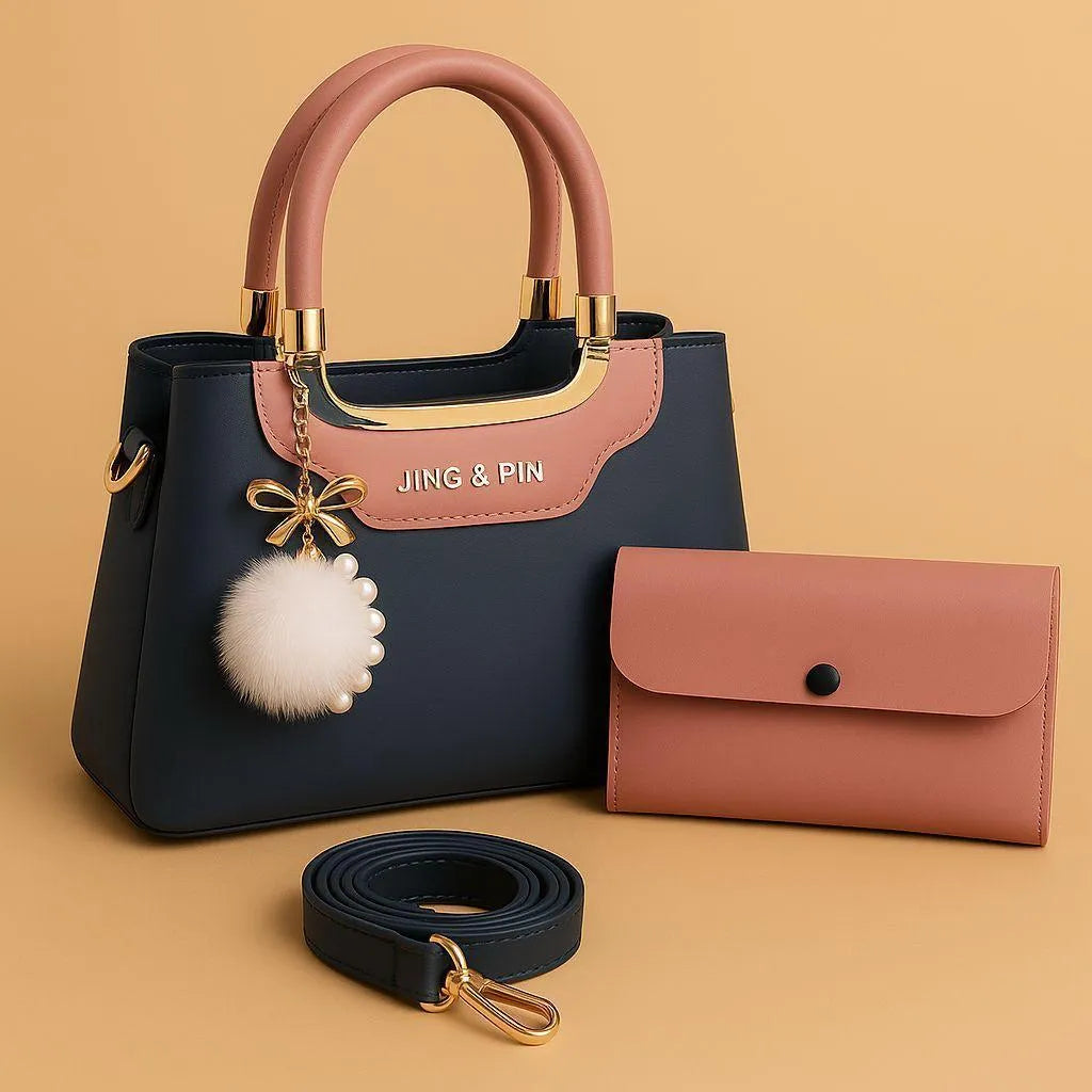 2 Piece Set Jing & Ping Ladies Bag