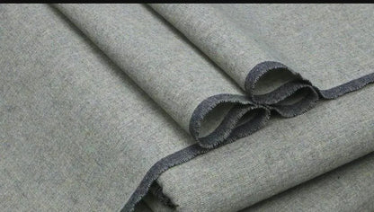 Classic Grey Khaddar Plain Suit